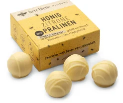 Pralinen * herr biene Honig-Zitrone-Pralinen mit weißer Schokolade