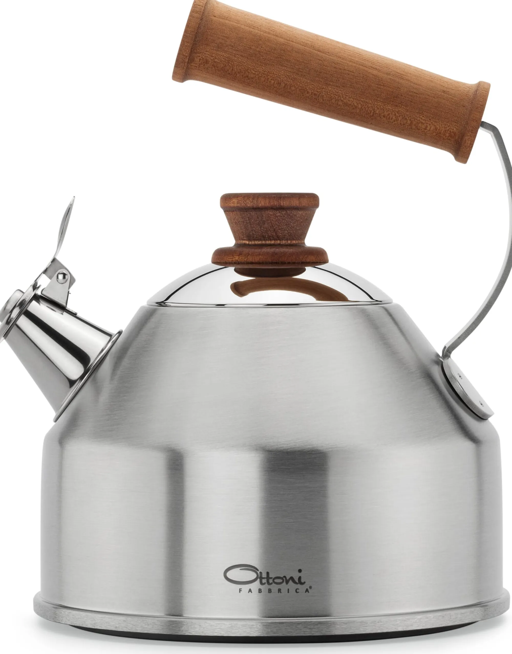 Wasserkocher & Wasserkessel * Metalgo Italienischer Wasserkessel LIGNUM SATINATO