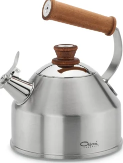 Wasserkocher & Wasserkessel * Metalgo Italienischer Wasserkessel LIGNUM SATINATO