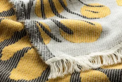 Decken * Lapuan Kankurit Jacquard-Wolldecke Merino-Baumwolle
