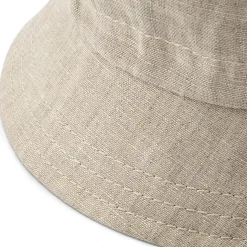 Kinderaccessoires * Pure Pure Kinder-Bucket-Hat Leinen Natur
