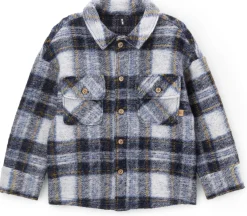 Kinderbekleidung * Pure Pure Kinder-Hemdjacke Wollwalk kariert