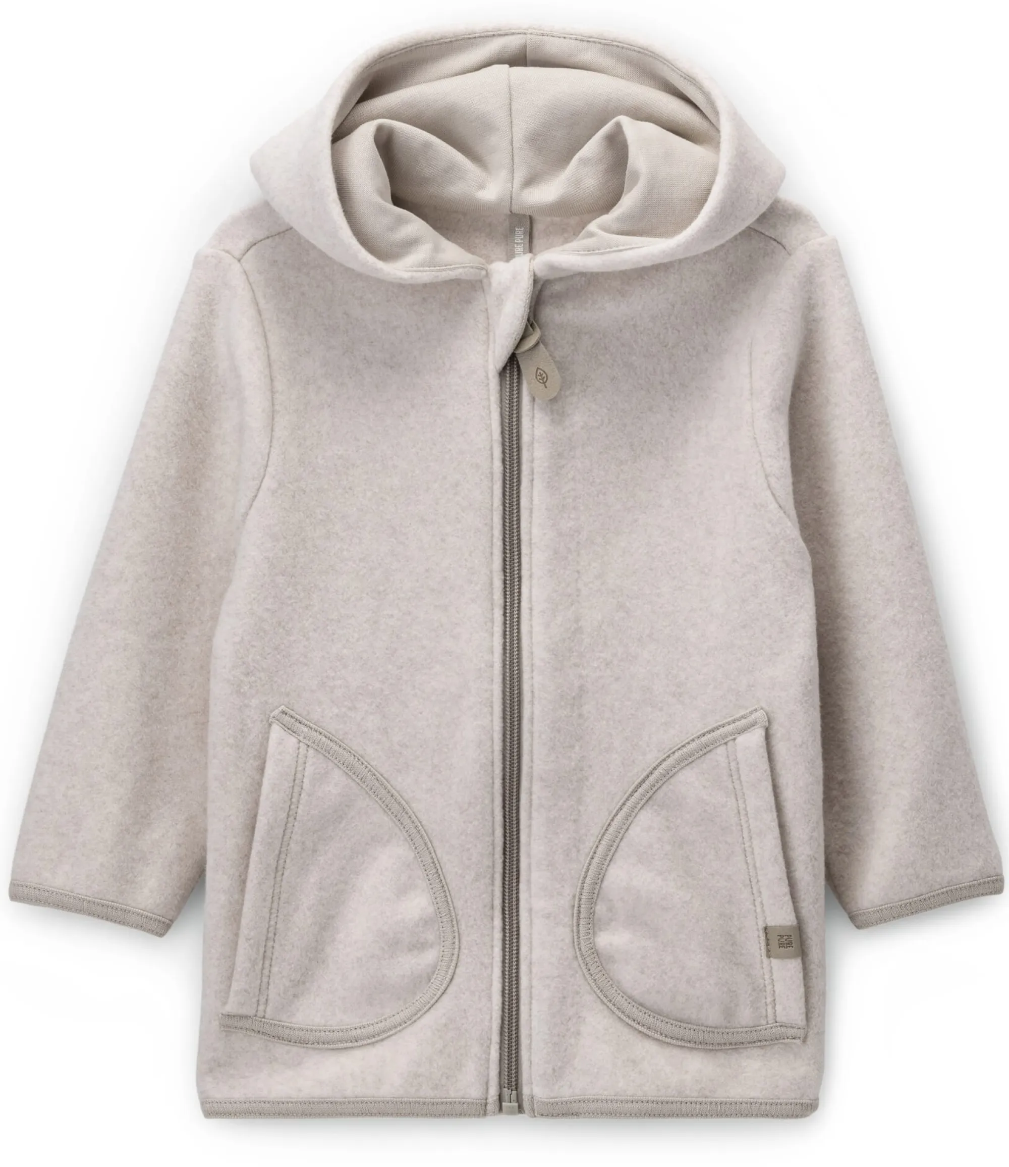 Kinderbekleidung * Pure Pure Kinder-Jacke Baumwollfleece Natur
