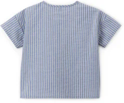 Kinderbekleidung * Pure Pure Kinder-Kurzarmshirt Baumwolle gestreift