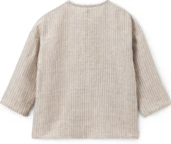 Kinderbekleidung * Pure Pure Kinder-Langarmshirt Leinen gestreift