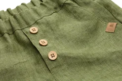 Kinderbekleidung * Pure Pure Kinder-Shorts Leinen Oliv