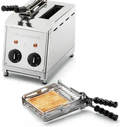Toaster * Milantoast Klassischer Sandwichtoaster mit Zangen