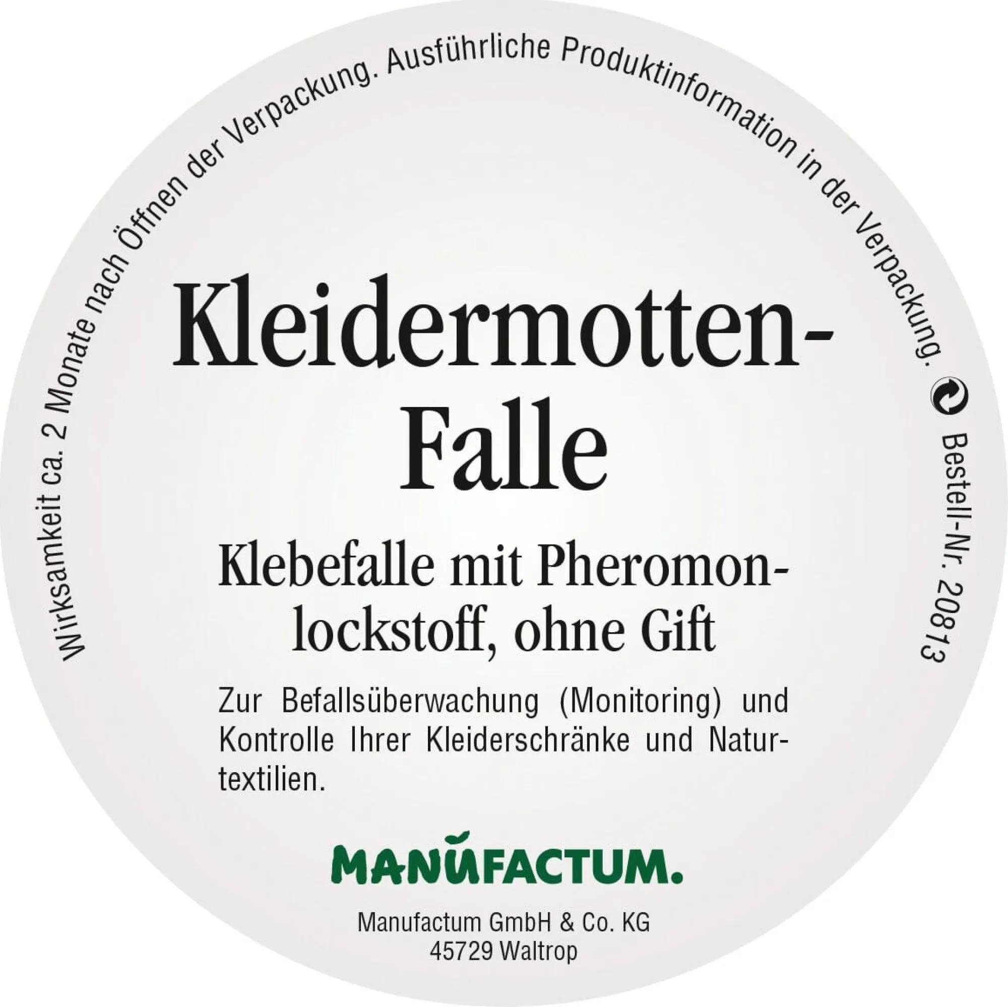 Insektenschutz|Haushaltsutensilien * ARIES Umweltprodukte® Kleidermotten-Falle