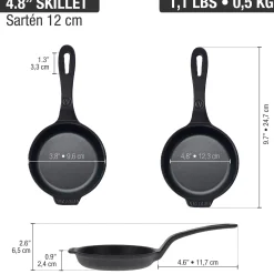 Pfannen|Gartenküche & Grills * Victoria Kleines Pfännchen Gusseisen