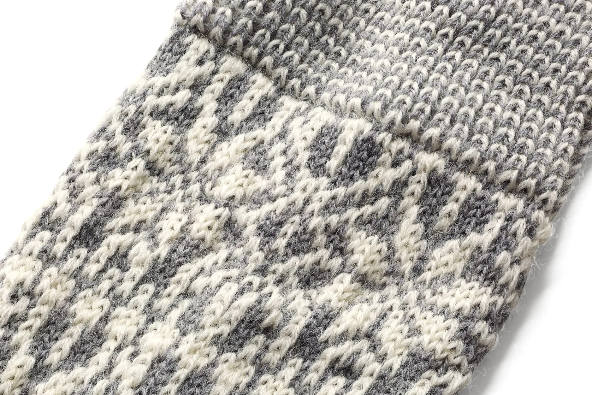 Strümpfe & Socken * Hirsch Natur Kniestrumpf Jacquard Schurwolle Grau