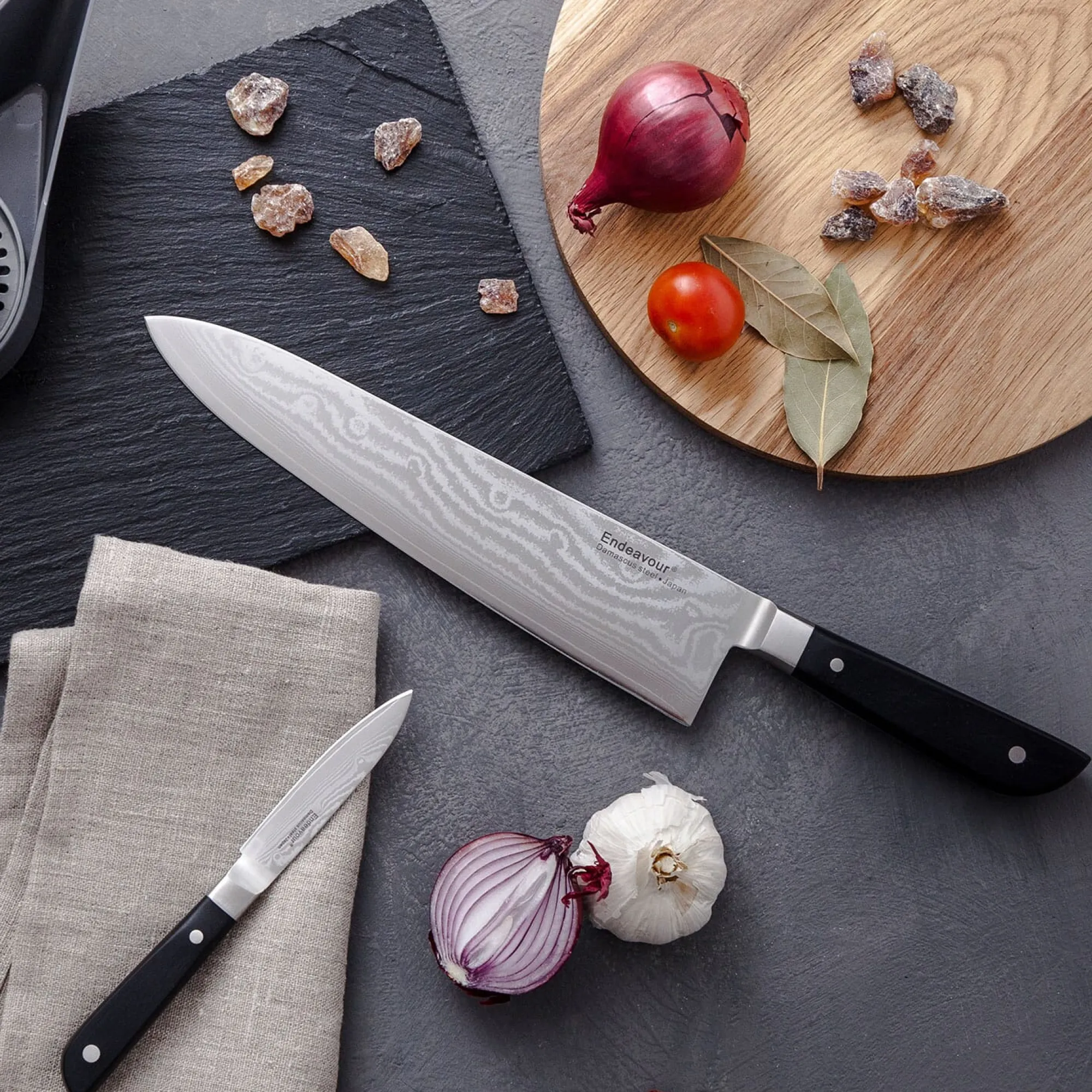 Messer Kohlenstoffstahl|Rostfreie Messer * Kochmesser Endeavour