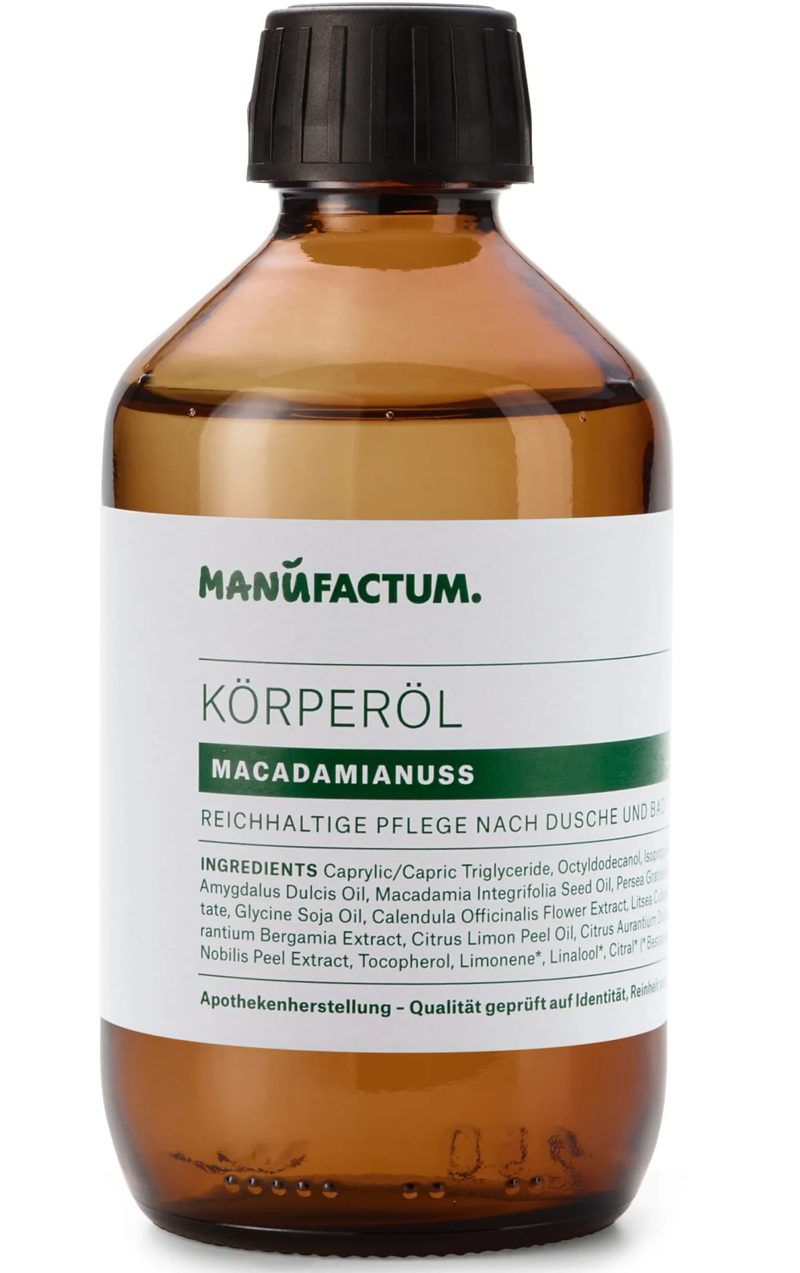 Körper- & Gesichtspflege|Hautpflege * Manufactum Körperöl Macadamianuss