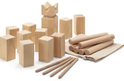 Holzspielzeug|Gesellschaftsspiele * Stiftung Weizenkorn Kubb Wikinger-Wurfspiel