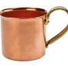 Becher * Cu Artigiana Kupferbecher mit Messinggriff