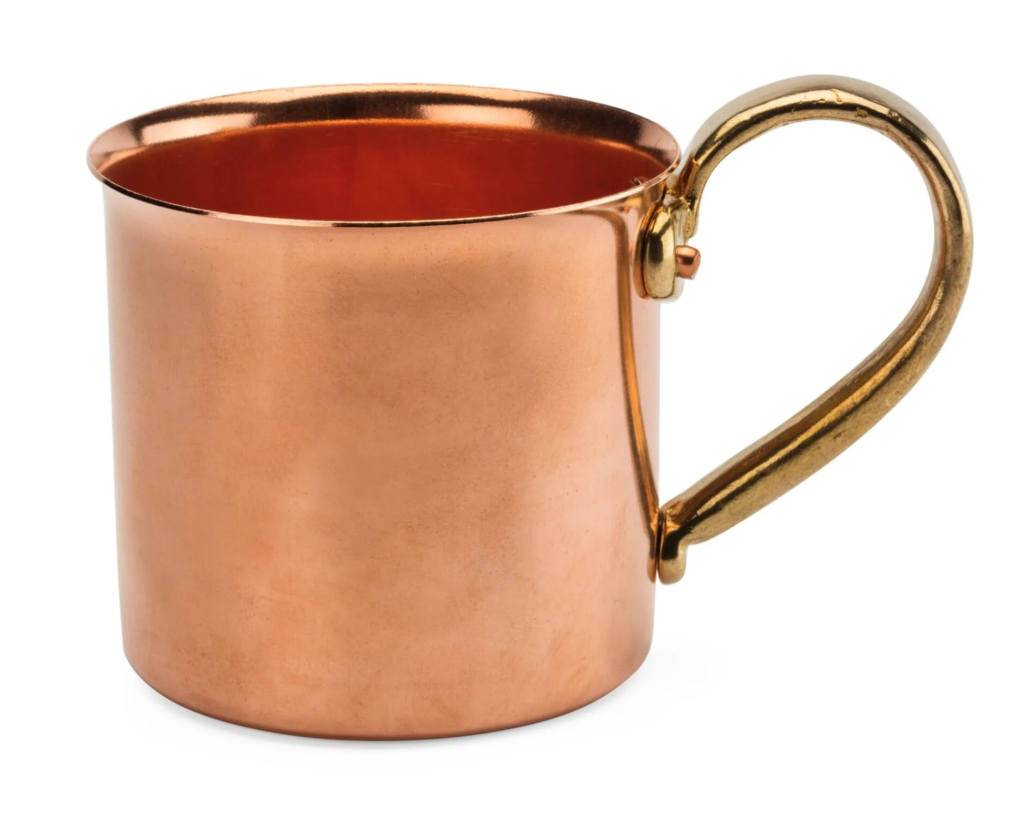 Becher * Cu Artigiana Kupferbecher mit Messinggriff