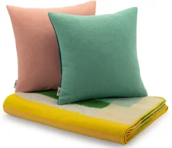 Decken * Røros Tweed Lammwolldecke Bauhausstil Pastell