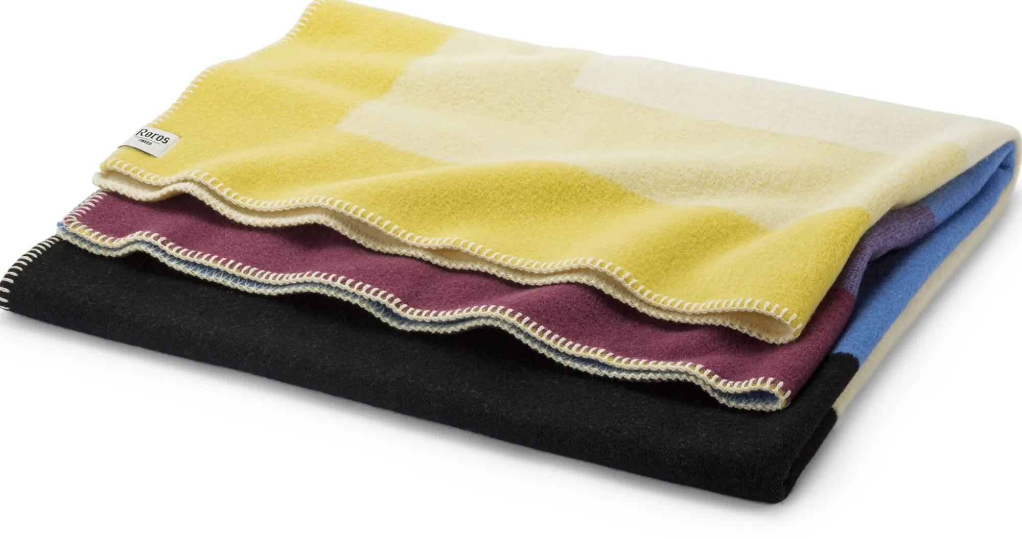 Decken * Røros Tweed Lammwolldecke Bento