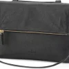 Umhänge- & Handtaschen * Il Bisonte Lederhandtasche, schwarz