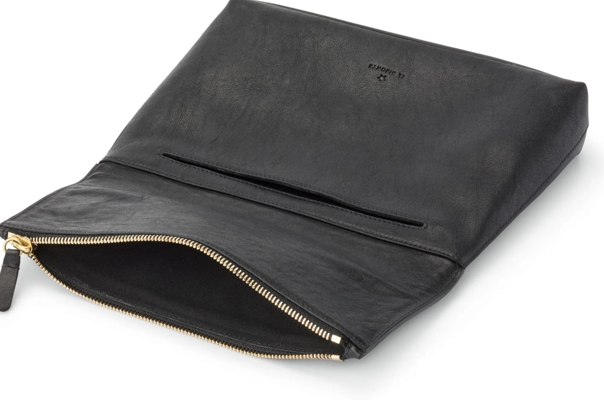 Umhänge- & Handtaschen * Il Bisonte Lederhandtasche, schwarz