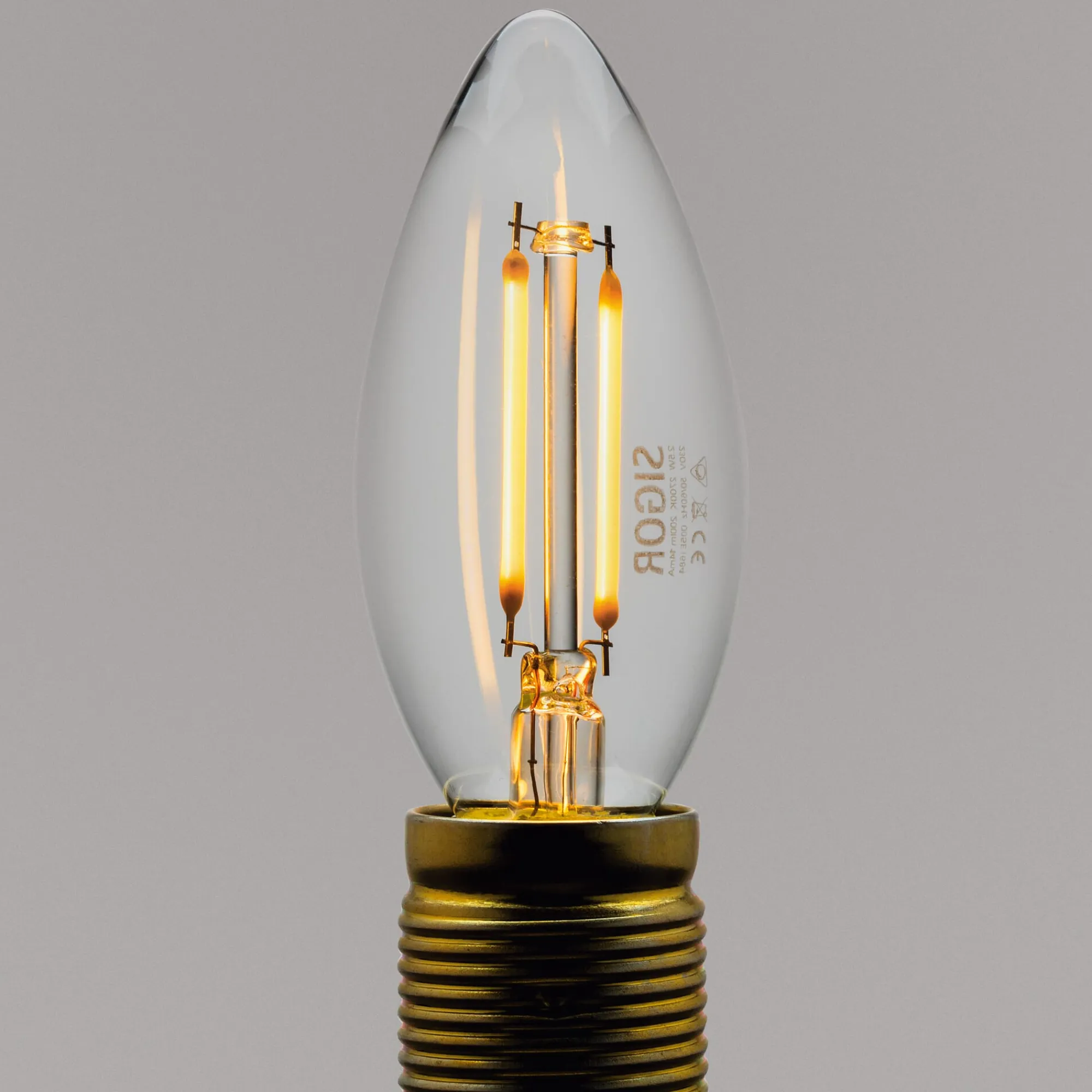 Leuchtmittel * Sigor Licht LED-Filament-Kerzenlampe E14