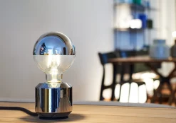 Leuchtmittel * LED-Kopfspiegellampe Globe, Chrom