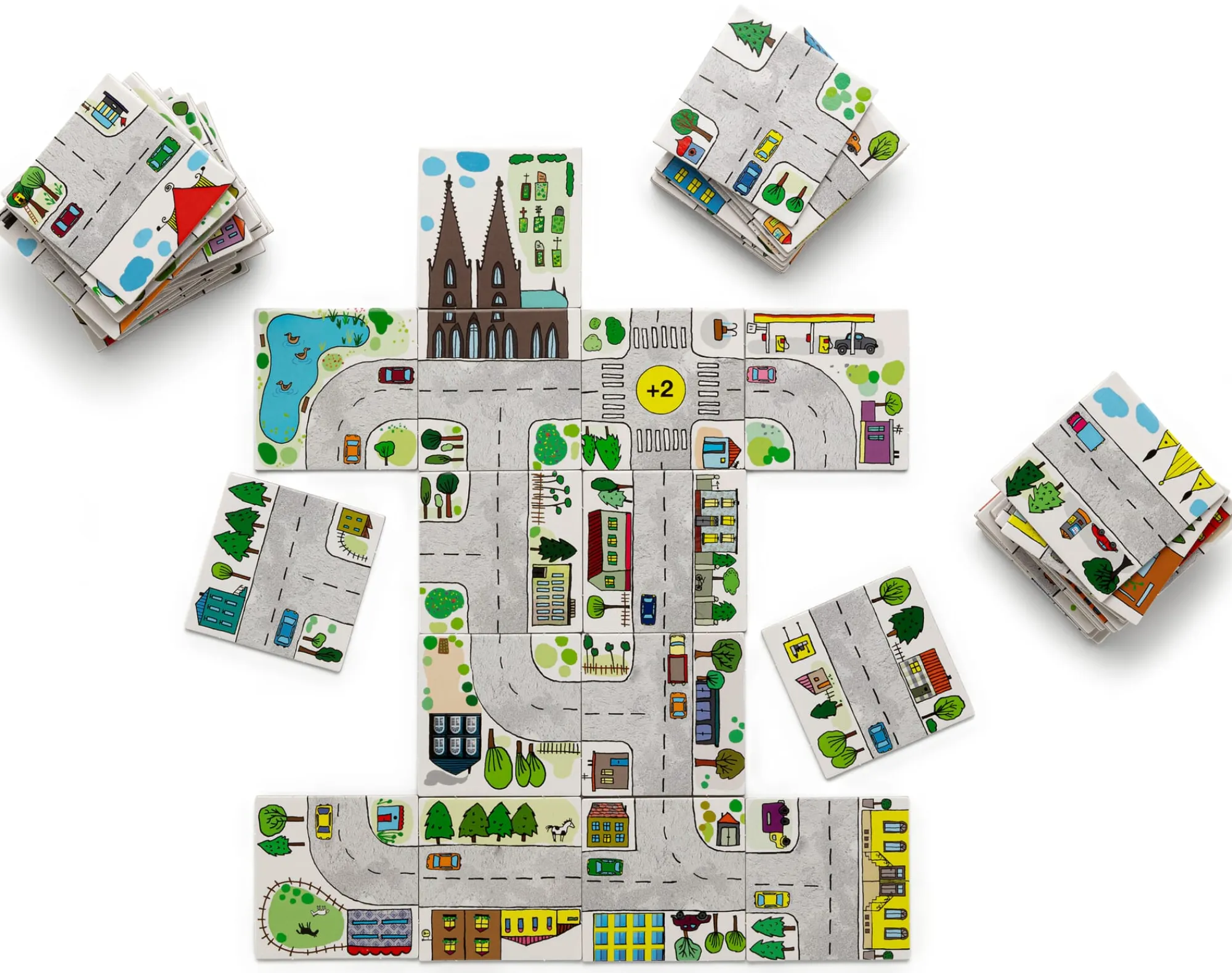 Gesellschaftsspiele|Gesellschaftsspiele * MeterMorphosen Legespiel StadtSpiel