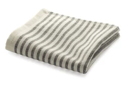 Badtextilien|Wohnaccessoires * Manufactum Leichtfrottier gestreift |Grau