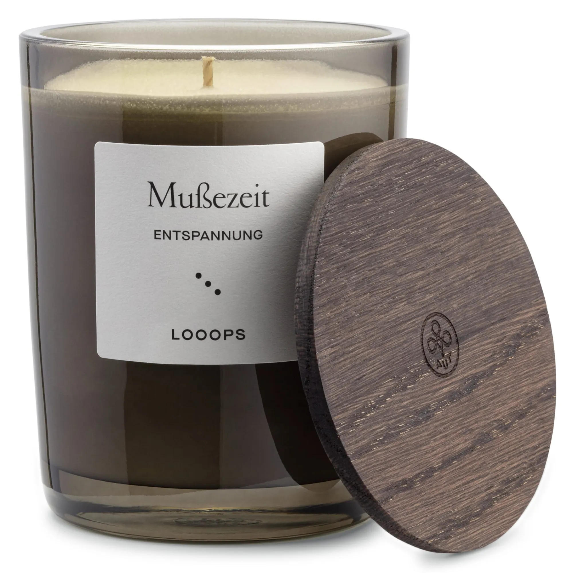 Räucherwerk & Raumduft|Duftkerzen * Looops Duftkerze mit Holzdeckel