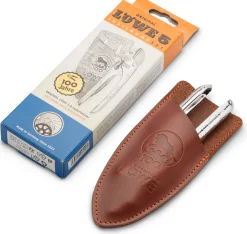 Gartenscheren * Original LÖWE-Schere Löwe Ambossschere klein mit Lederholster