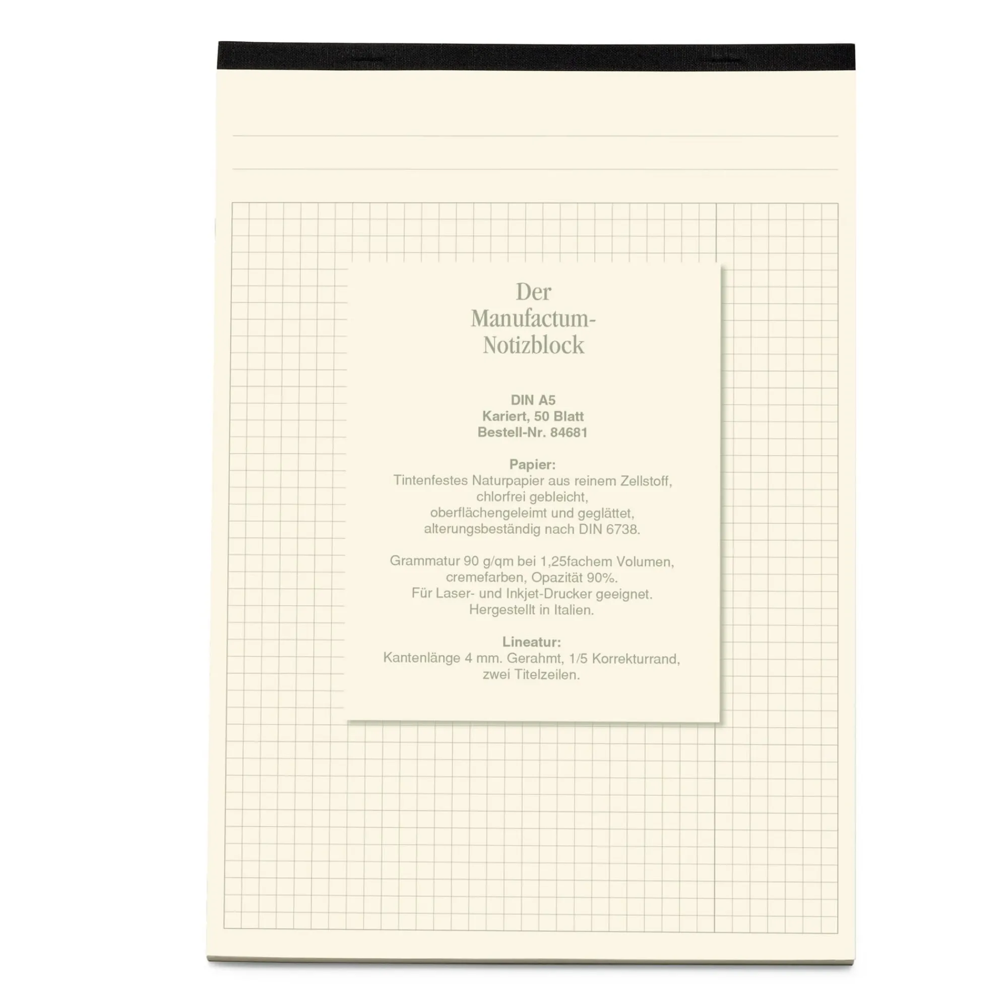 Briefpapier * Manufactum Notizblock DIN A5