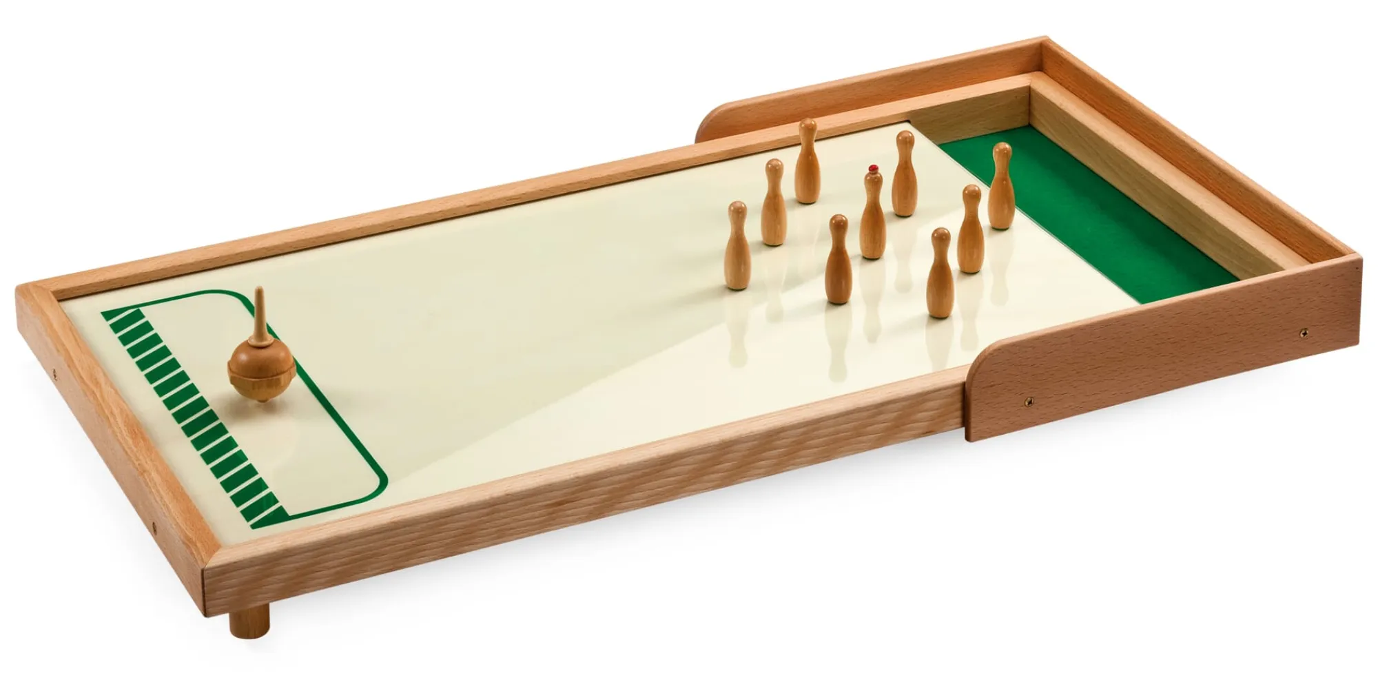 Holzspielzeug|Gesellschaftsspiele * Mespi Meraner Tischkegelspiel
