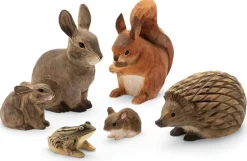 Gartendekoration * Wildlife Garden Moorfrosch Lindenholz handgeschnitzt