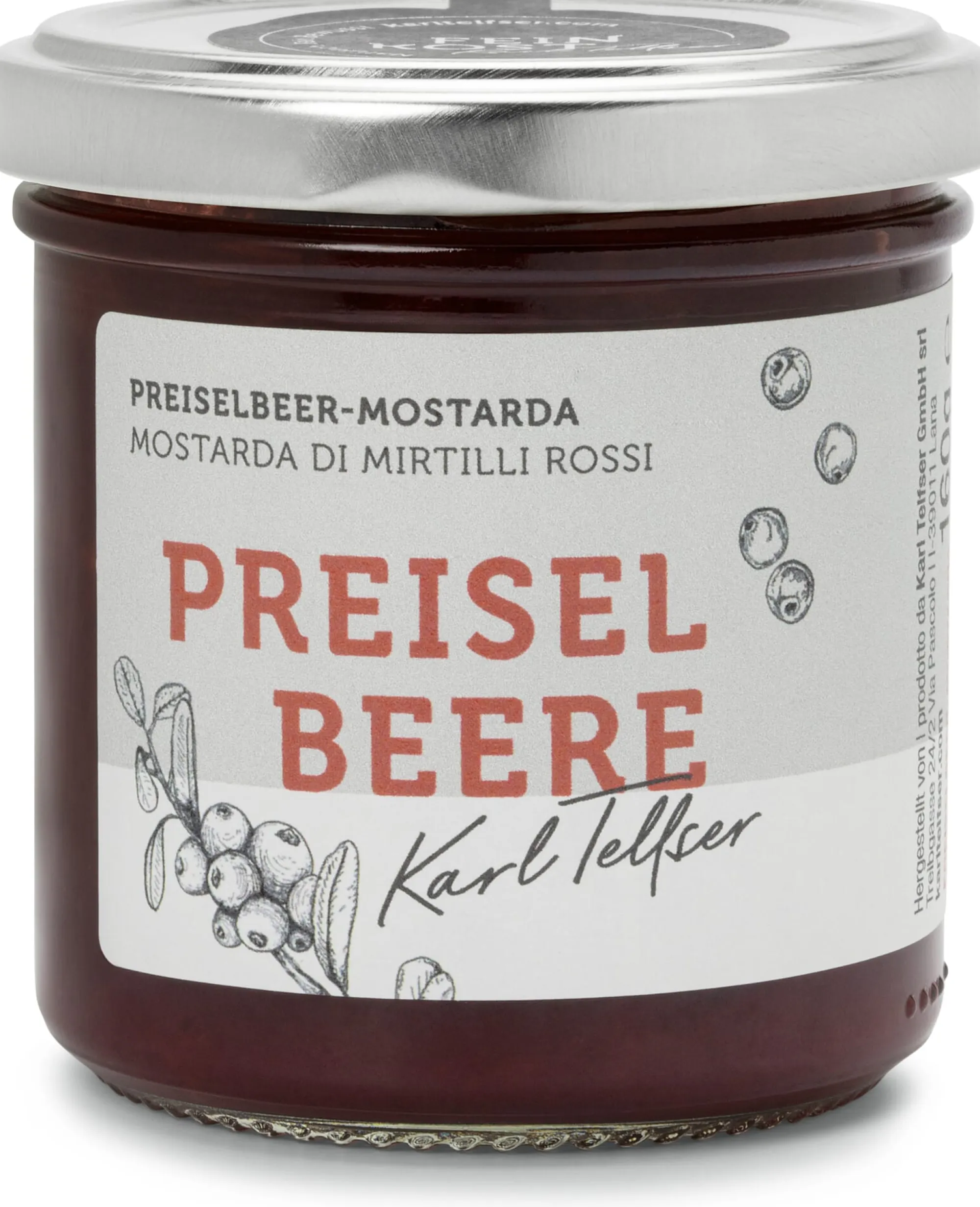 Saucen & Dressings * Karl Telfser Mostarda Preiselbeere