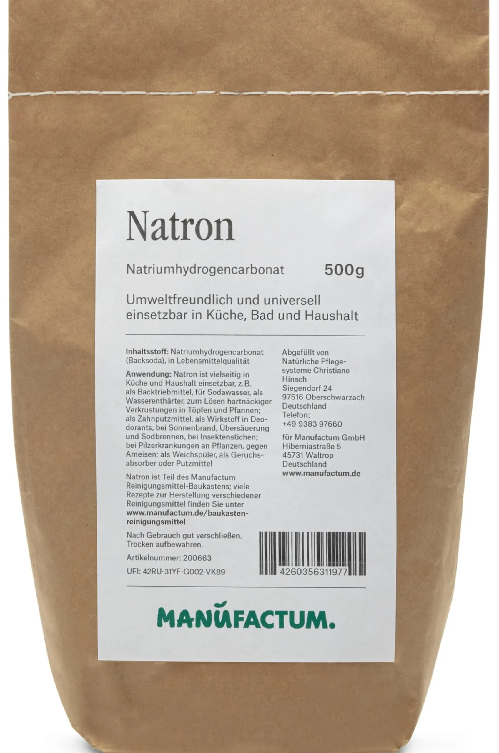Pflege- & Putzmittel * Manufactum Natron