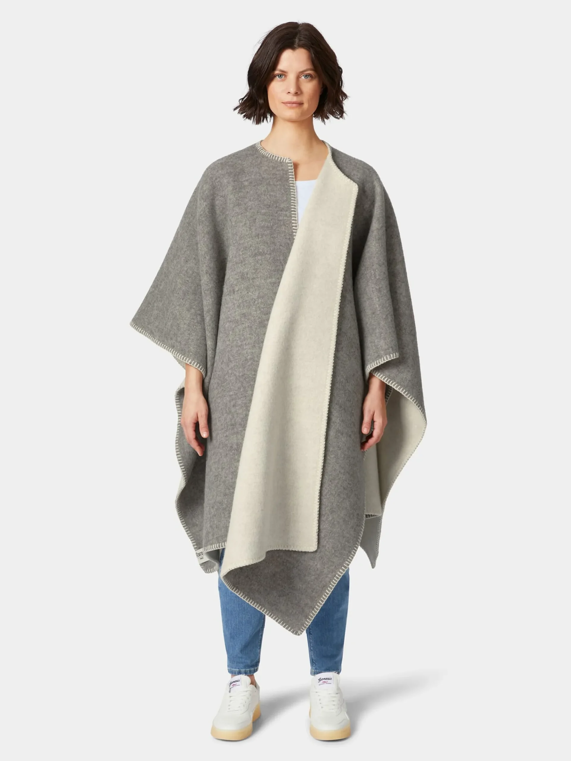 Mäntel * Røros Tweed Norwegischer Poncho Lammwolle