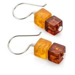 Schmuck * Marcin Zaremski Ohrhänger Bernsteinwürfel