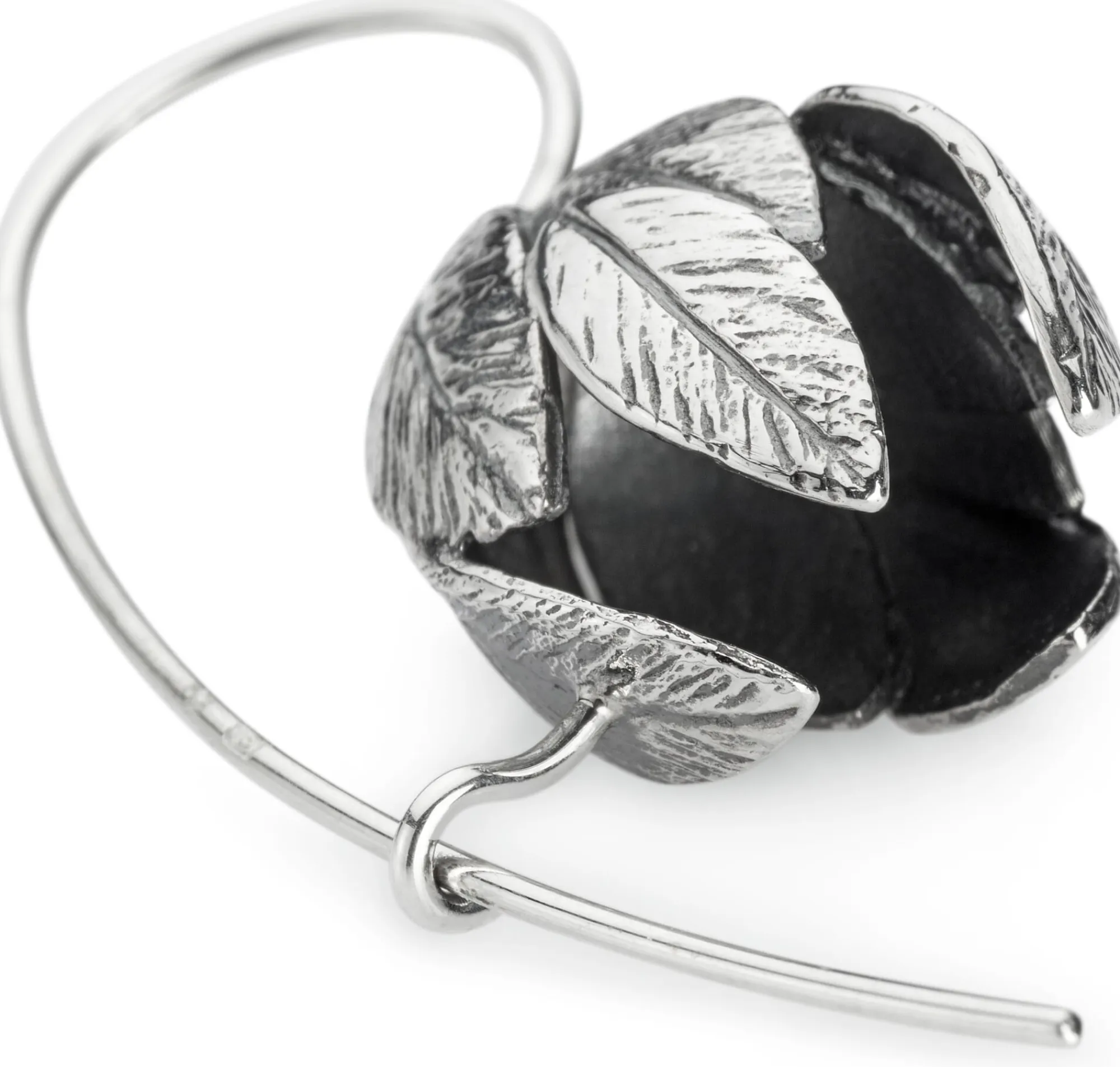 Schmuck * Ménard Ohrhänger Blütenkelch, Silber