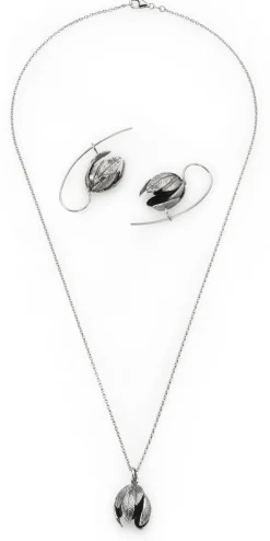 Schmuck * Ménard Ohrhänger Blütenkelch, Silber