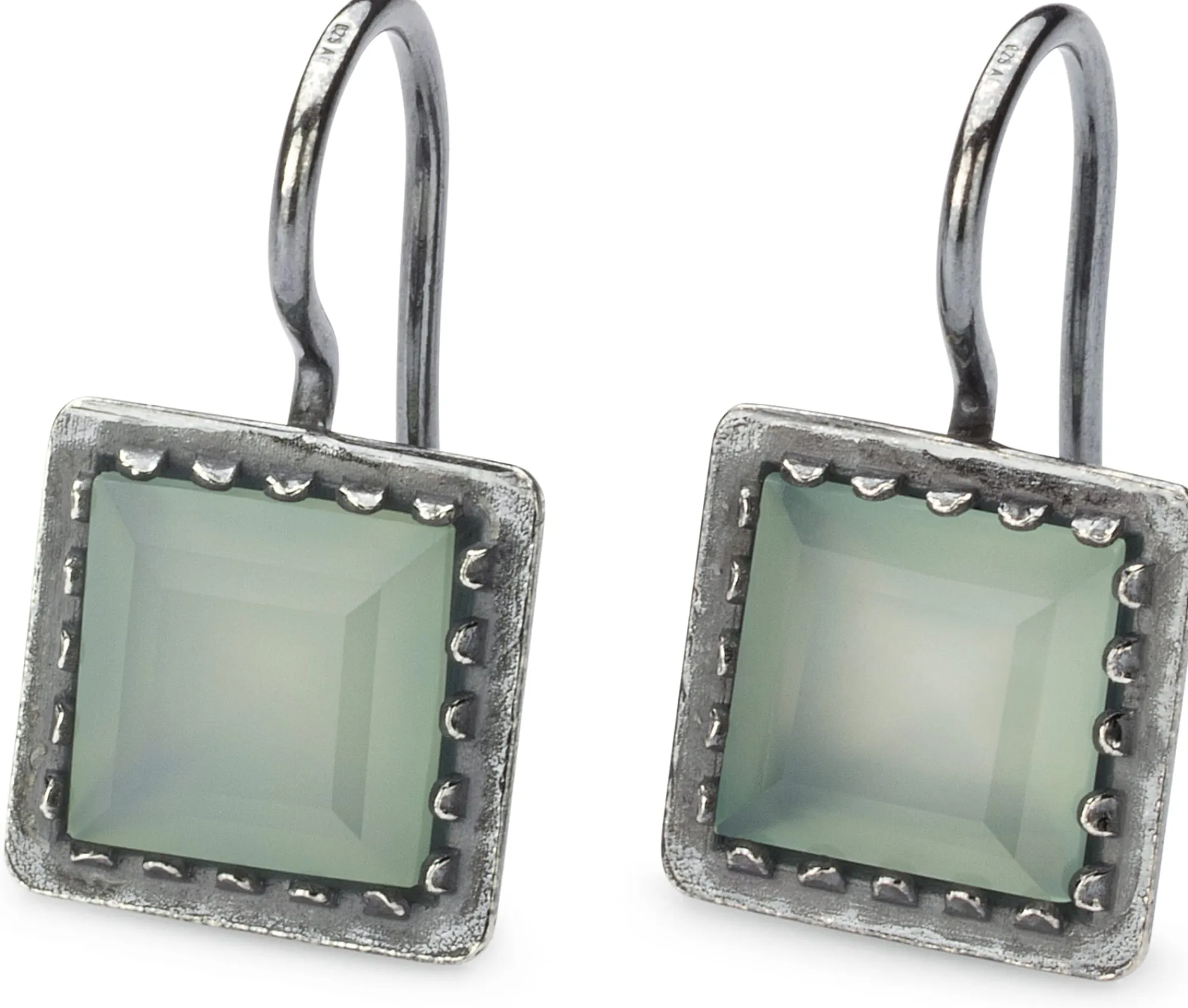 Schmuck * Guthmann Ohrhänger Chalcedon, Türkis