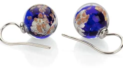 Schmuck * Ménard Ohrhänger Muranoglas Kobalt