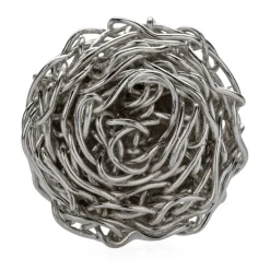 Schmuck * Natalia Warwas Ohrstecker gehäkeltes Silber