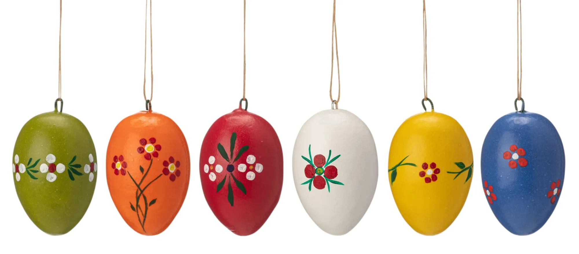 Osterdekoration * Nostalgie-Christbaumschmuck Ostereier Watte groß