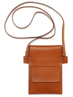 Etuis & Federtaschen * PB 0110 Rindleder Handybag Cognac