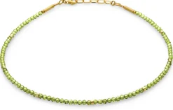 Schmuck * Maria Rzewuska Designerschmuck Peridot-Collier, Grün-Gold
