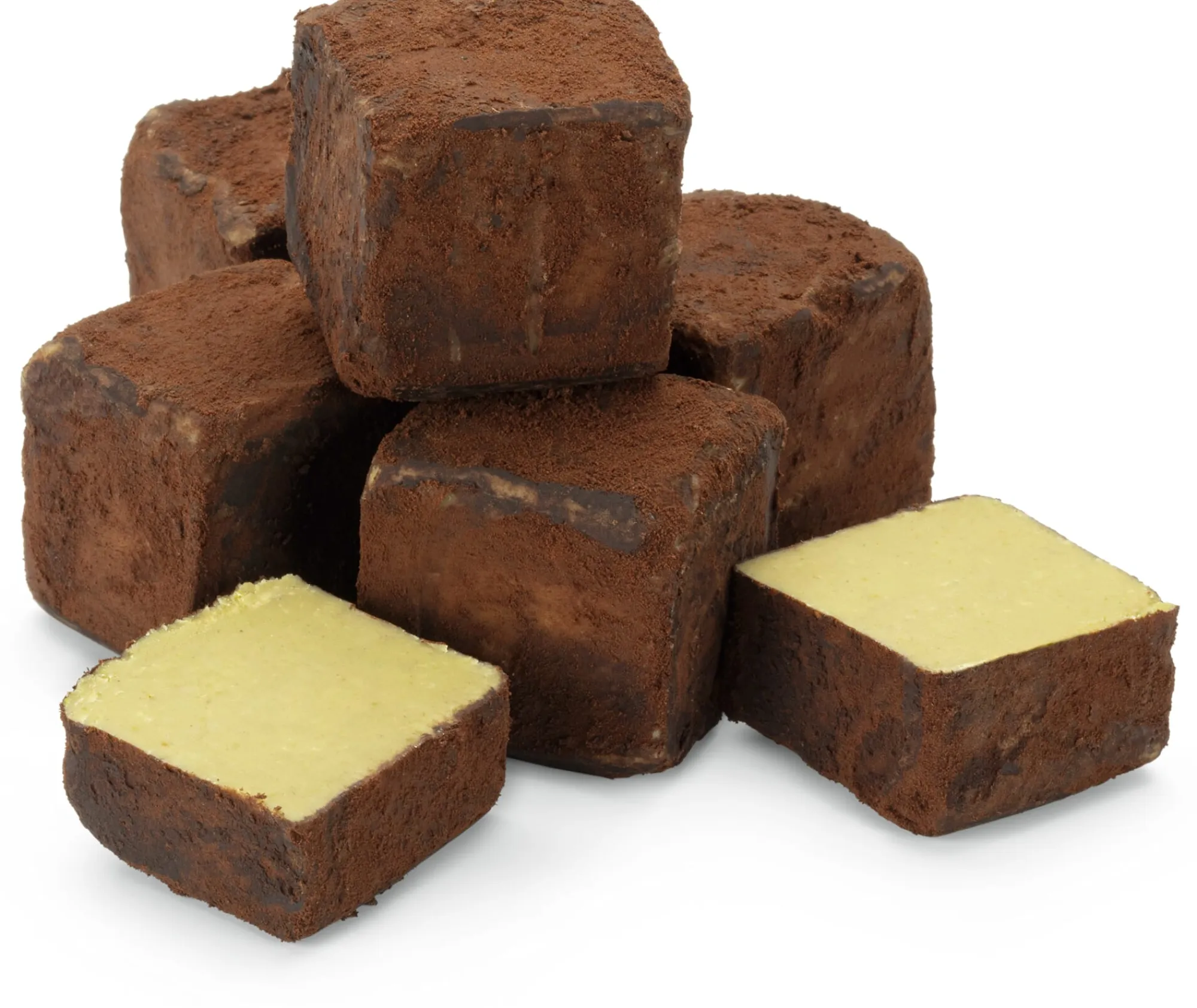 Pralinen * Goldhelm Schokoladen Manufaktur Pistazientrüffel 9er-Rolle