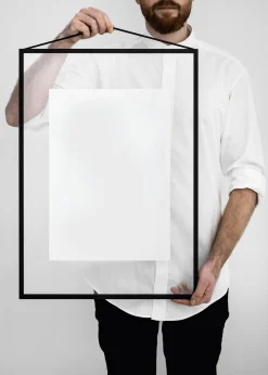 Bilderrahmen|Kleinmöbel * Moebe Rahmen Frame, Aluminium Schwarz