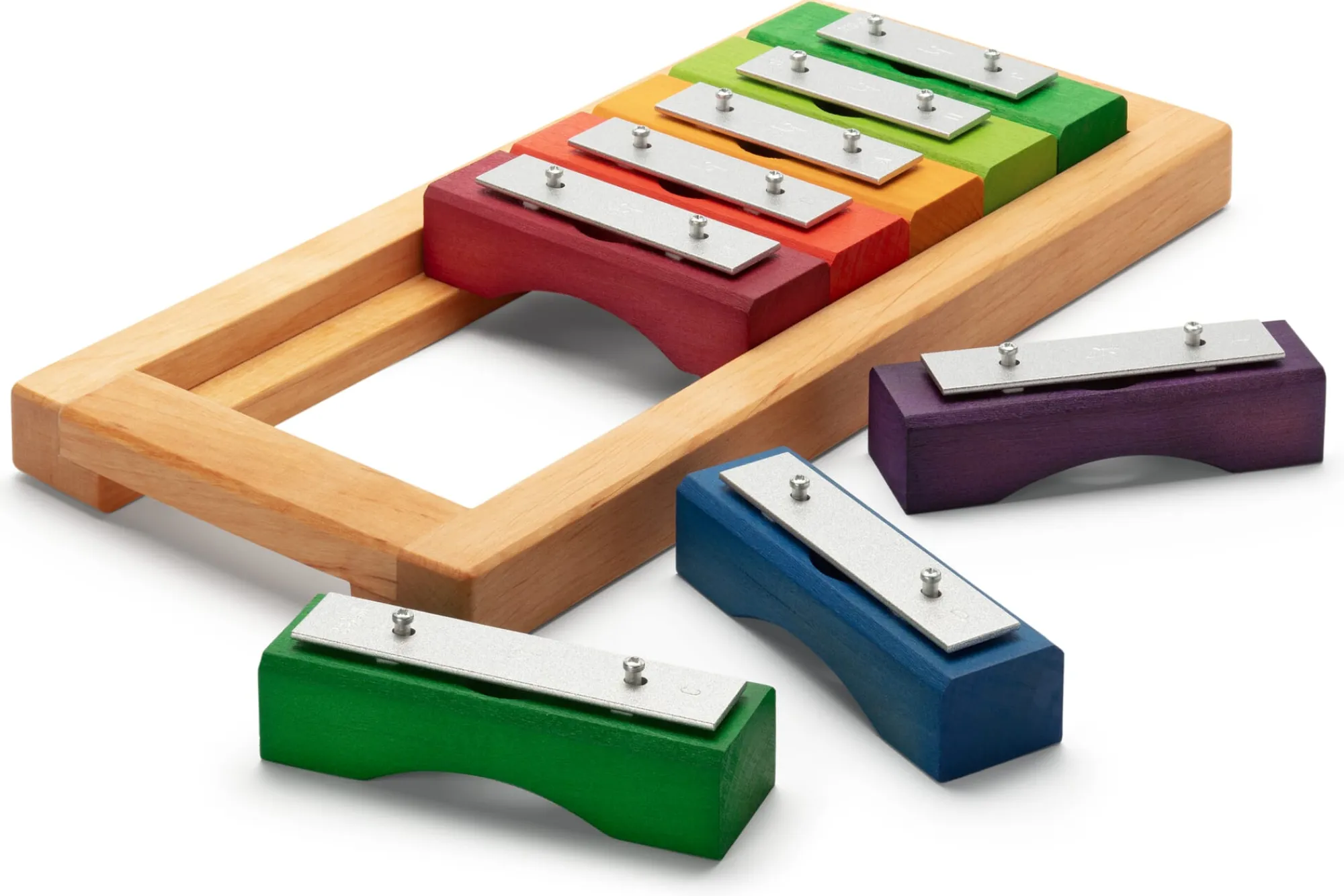 Klanginstrumente|Holzspielzeug * Decor-Spielzeug Regenbogen-Glockenspiel 8 Töne