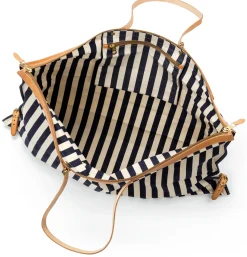 Reisetaschen * Il Bisonte Reisefalttasche Canvas gestreift