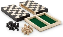 Holzspielzeug|Gesellschaftsspiele * Ulbrich Spieledesign Reise-Schach