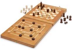 Holzspielzeug|Gesellschaftsspiele * Ulbrich Spieledesign Reise-Spielesammlung Holz